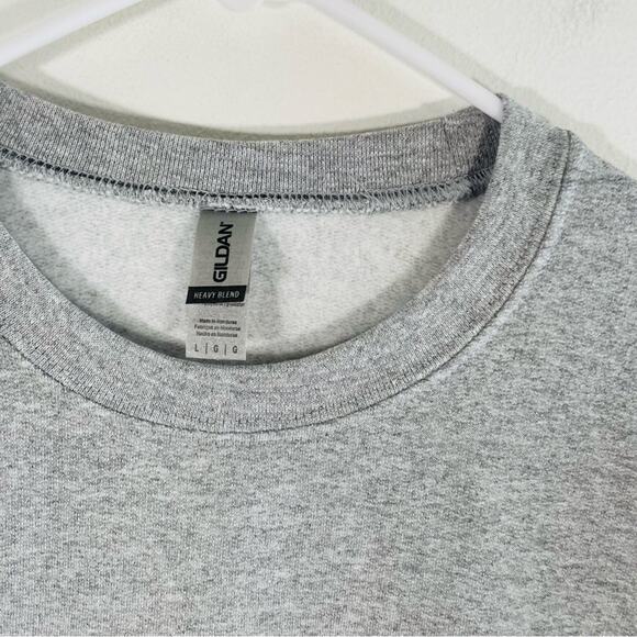 Auburn University Gray Orange Rainbow Crewneck Pullover Sweatshirt Large - Picture 3 of 6